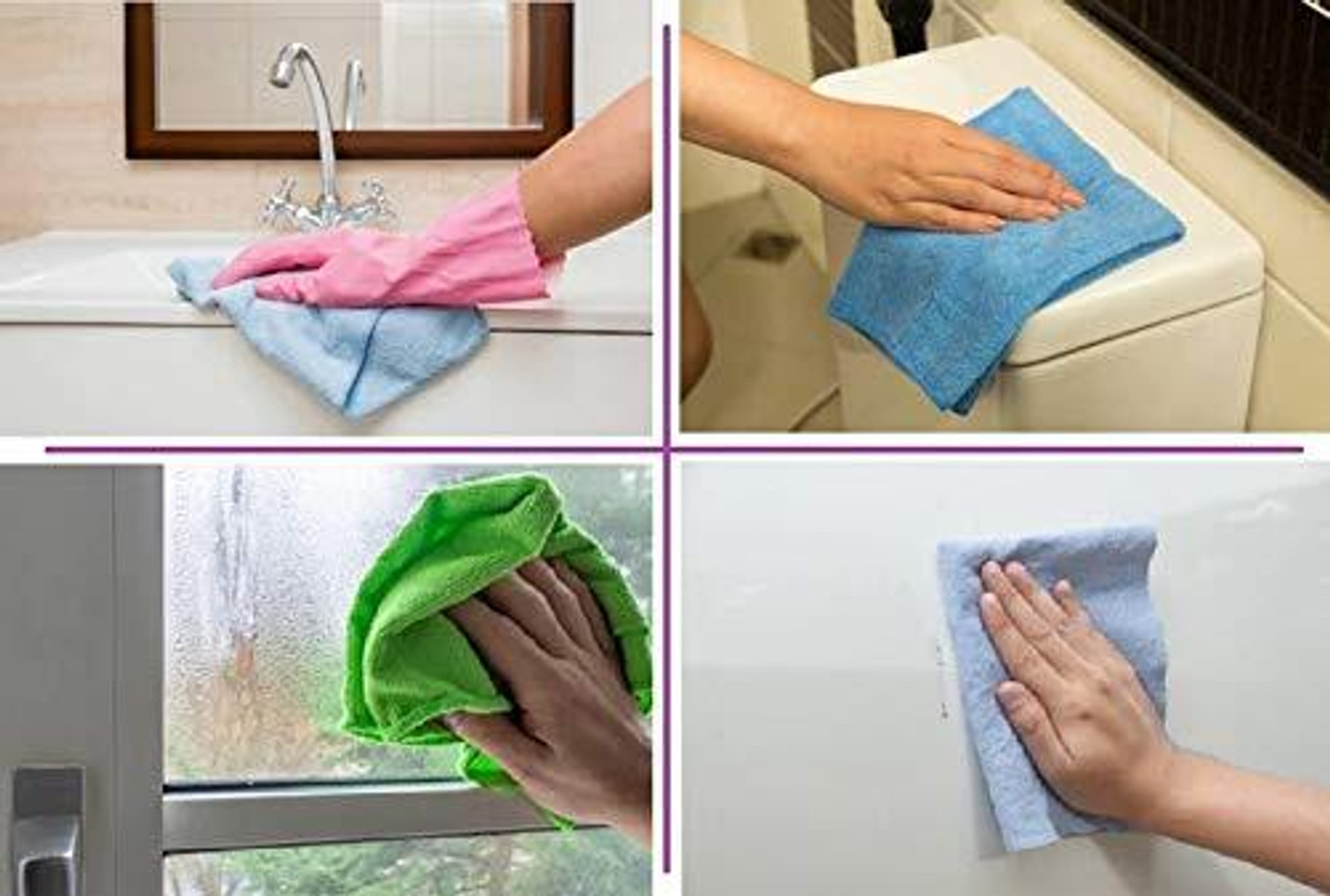 Image of Bestrix Microfiber Pack 05 Multi color Dry Microfiber Cleaning Cloth