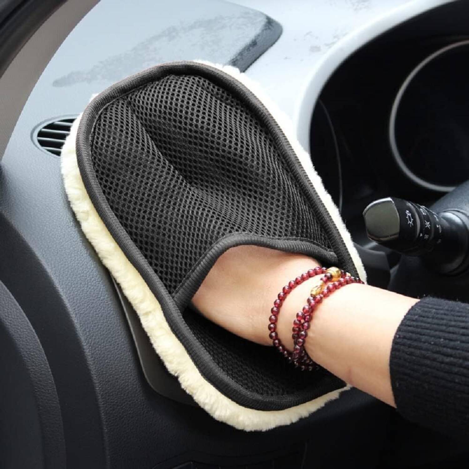 carempire Wool Vehicle Washing  Washing Mitt Hand Glove