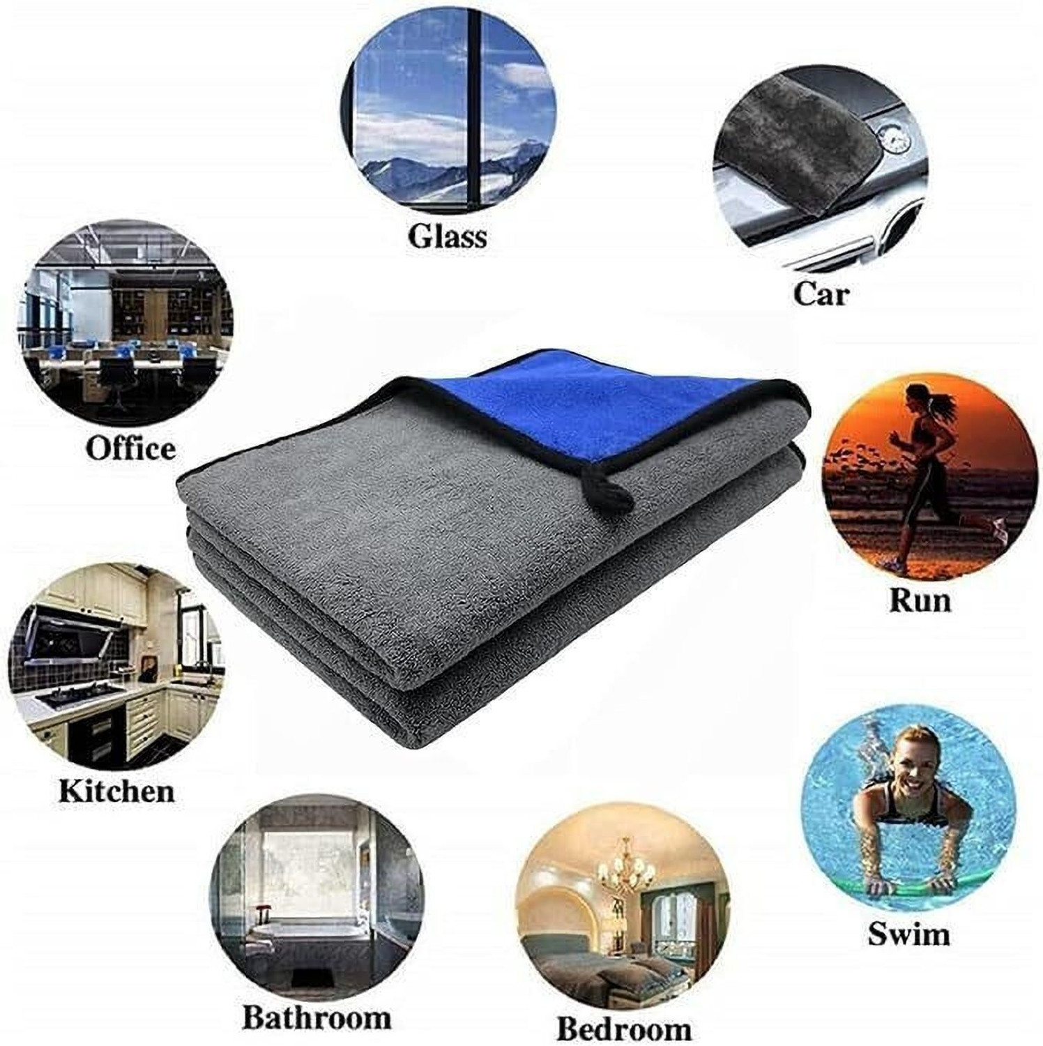 Image of Shrey Microfiber 600 GSM Hand Towel