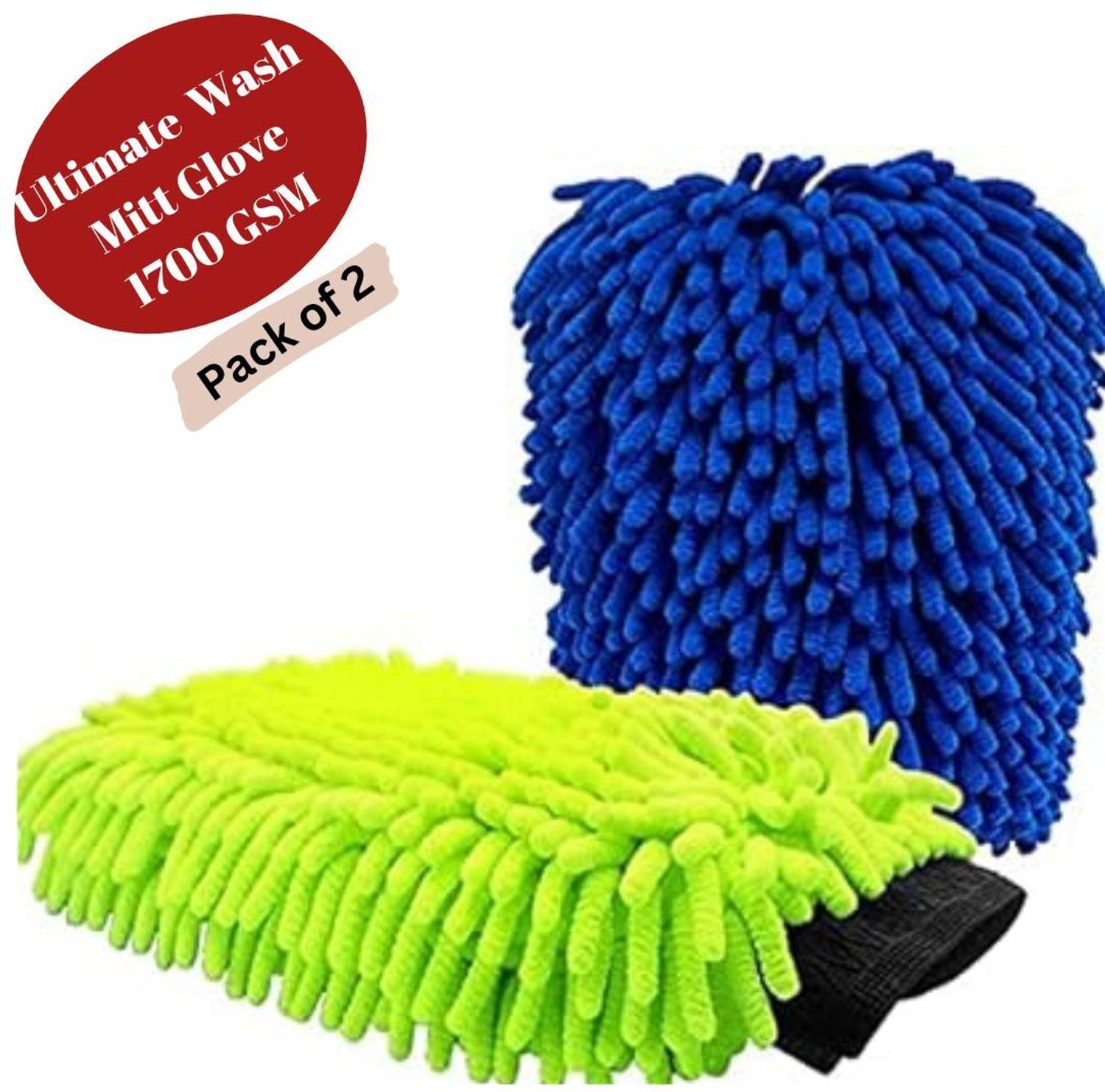 Amcare Microfiber Vehicle Washing Washing Mitt Hand Glove