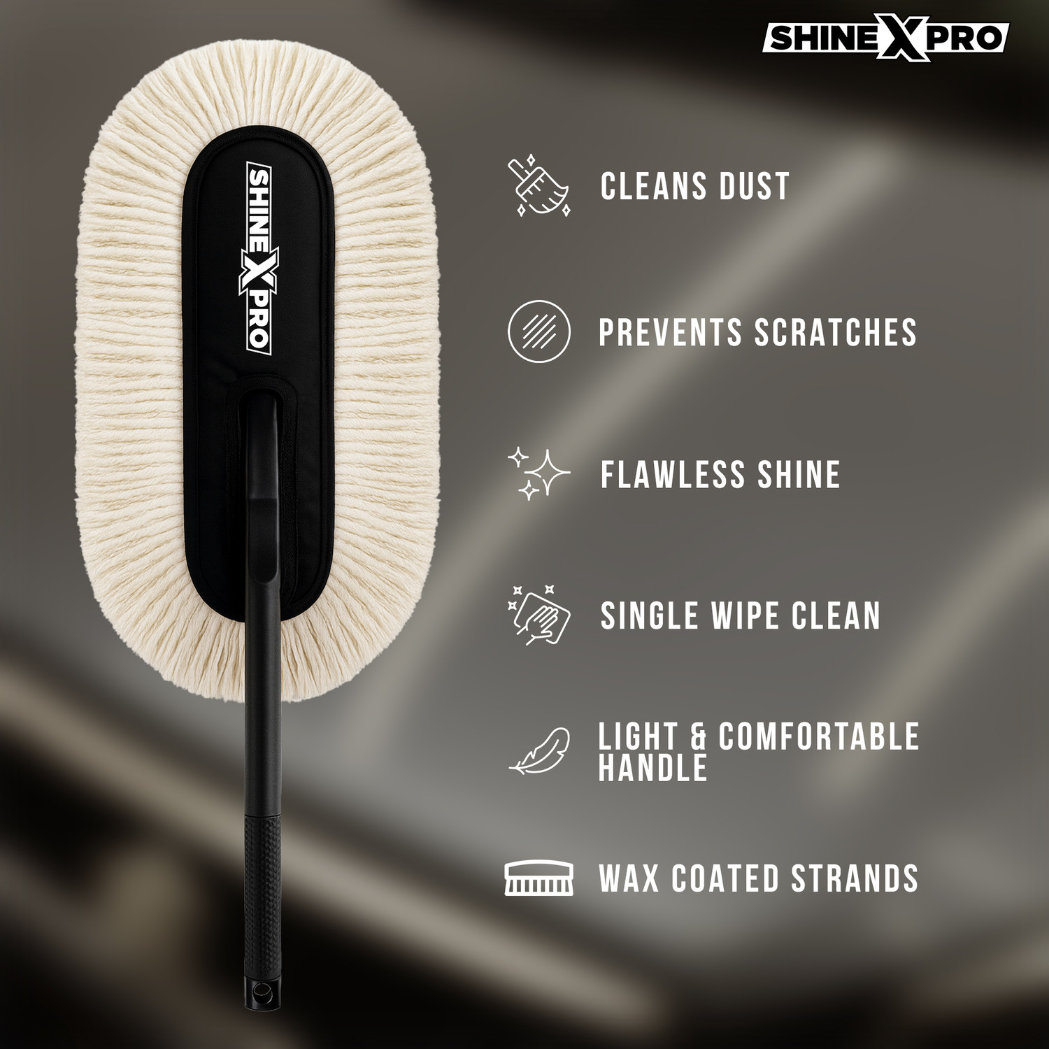 Image of ShineXPro Cotton Vehicle Washing Duster