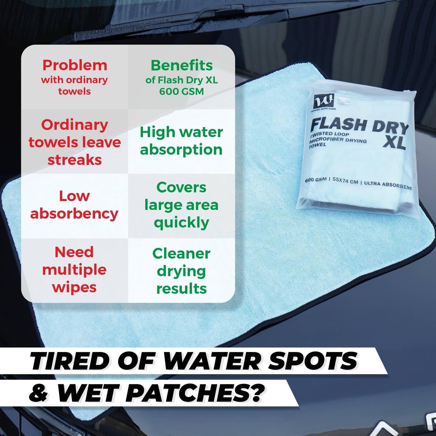 Wavex Microfiber Vehicle Washing Cloth Pack of 1 - Image 4