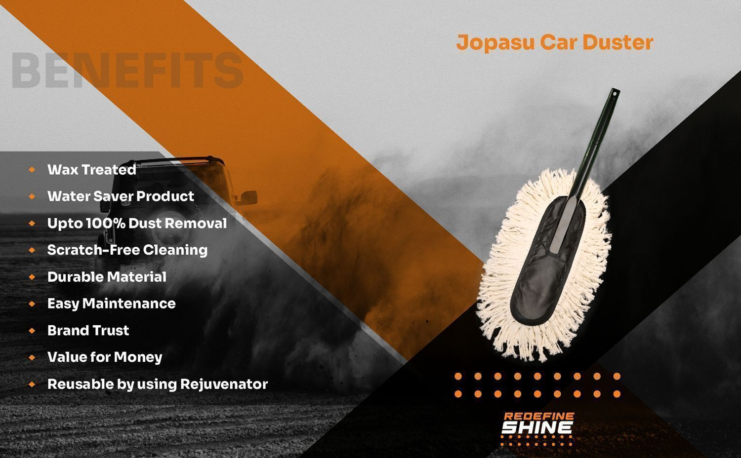Image of jopasu Cotton Vehicle Washing Duster