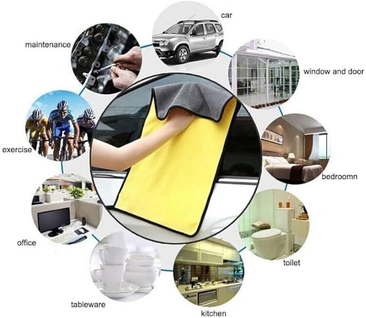 Image of Paryag Microfiber Vehicle Washing Cloth