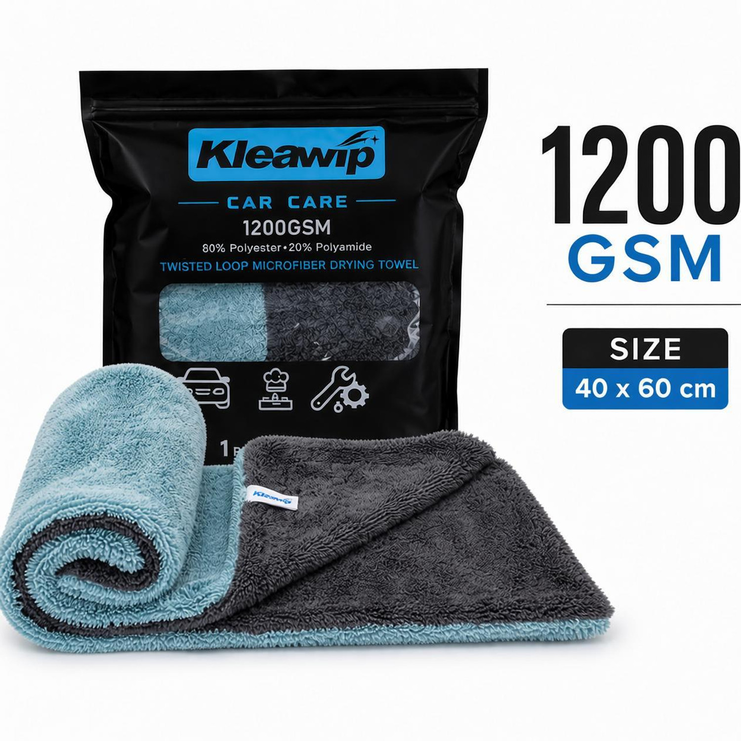 Image of Kleawip Microfiber Vehicle Washing Cloth