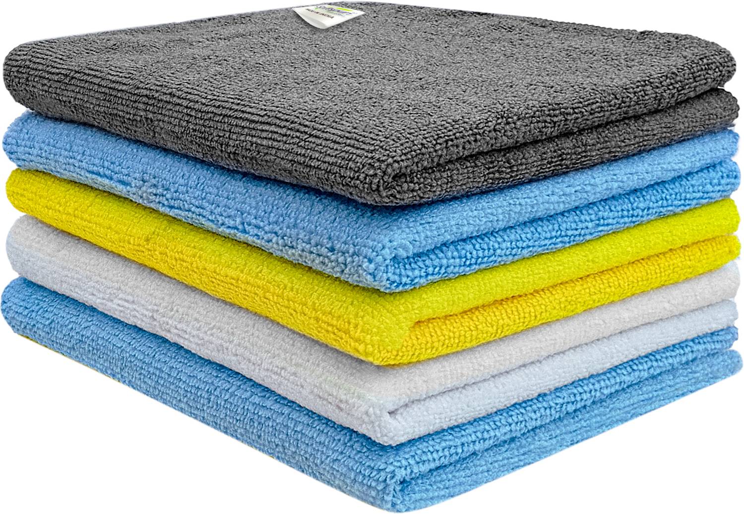 SOFTSPUN Microfiber Vehicle Washing Cloth (Pack Of 5, 340 GSM)
