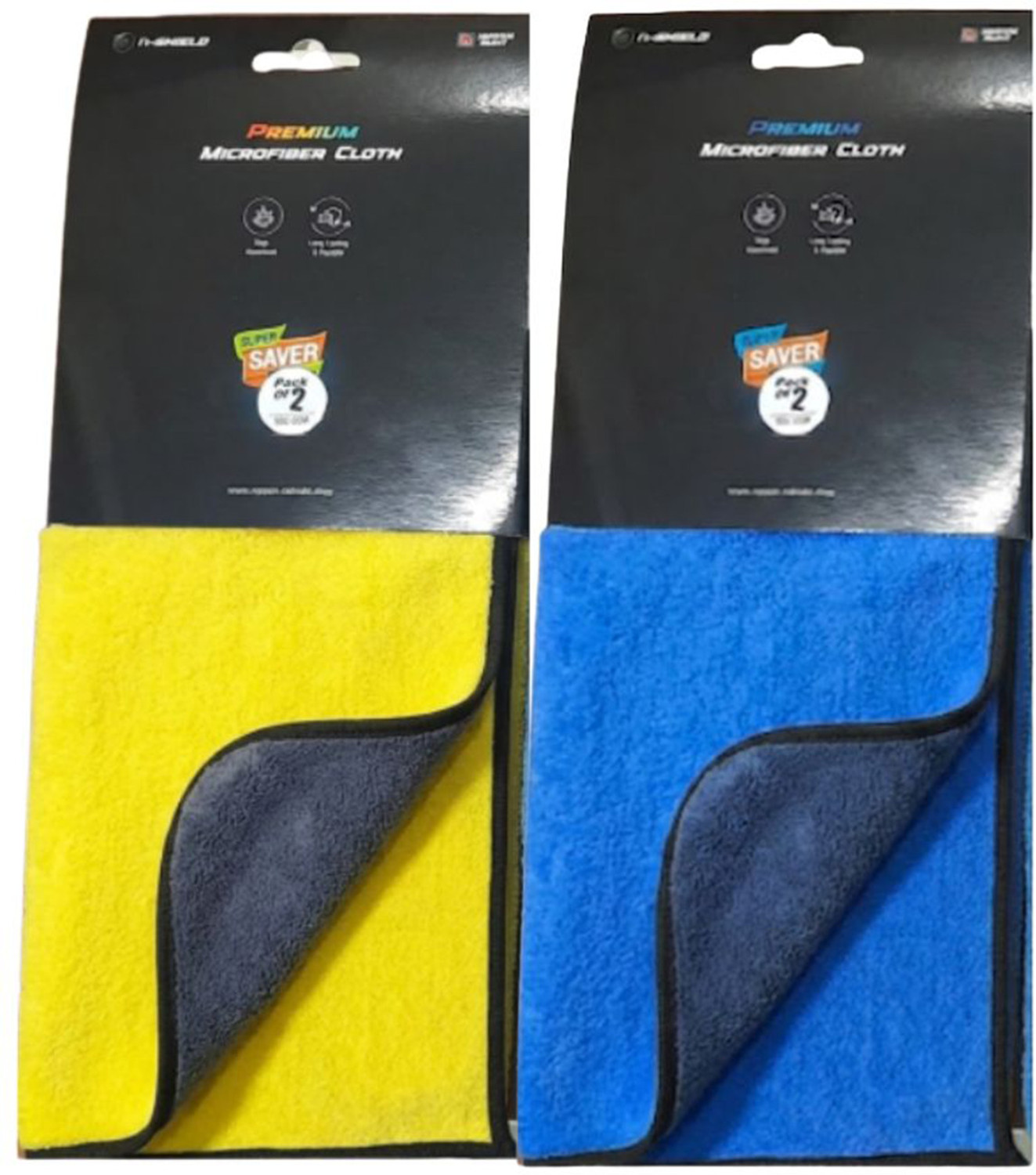 Image of Nippon Paint Microfiber Vehicle Washing Cloth (Pack Of 2, 500 GSM)