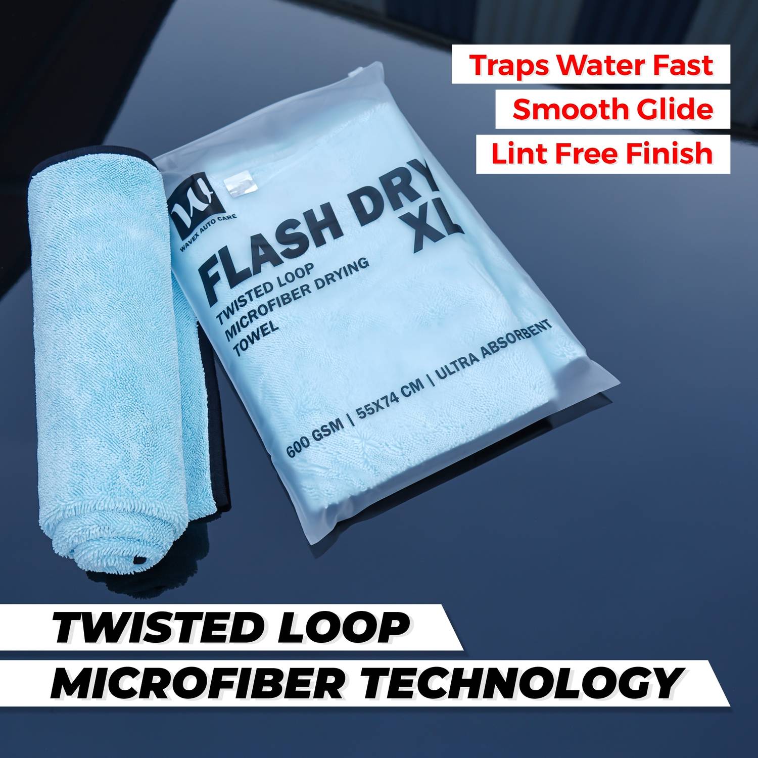 Wavex Microfiber Vehicle Washing Cloth Pack of 1 - Image 5