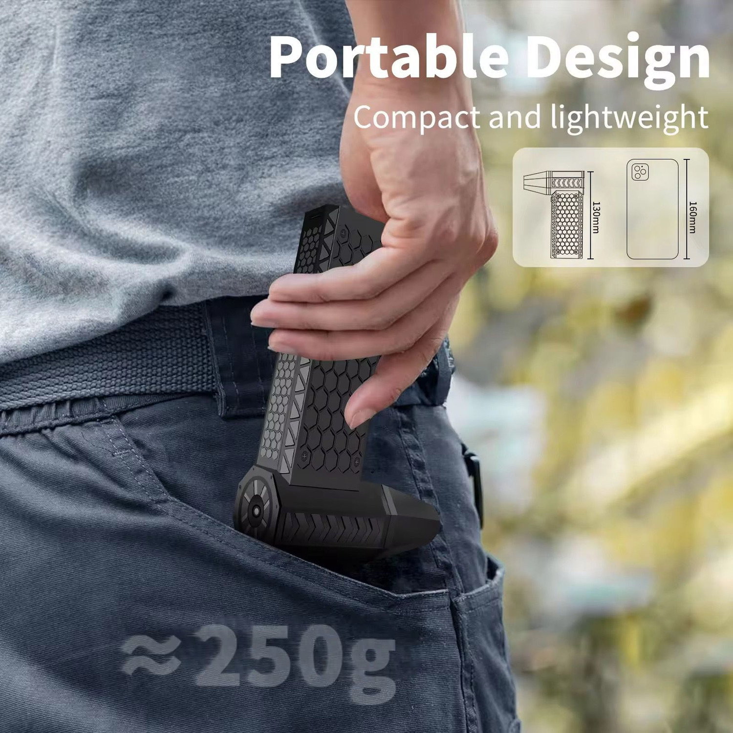 Image of VZOIR Turbo Jet Portable Air Cooler Fan with Type-C Charging Air Blower