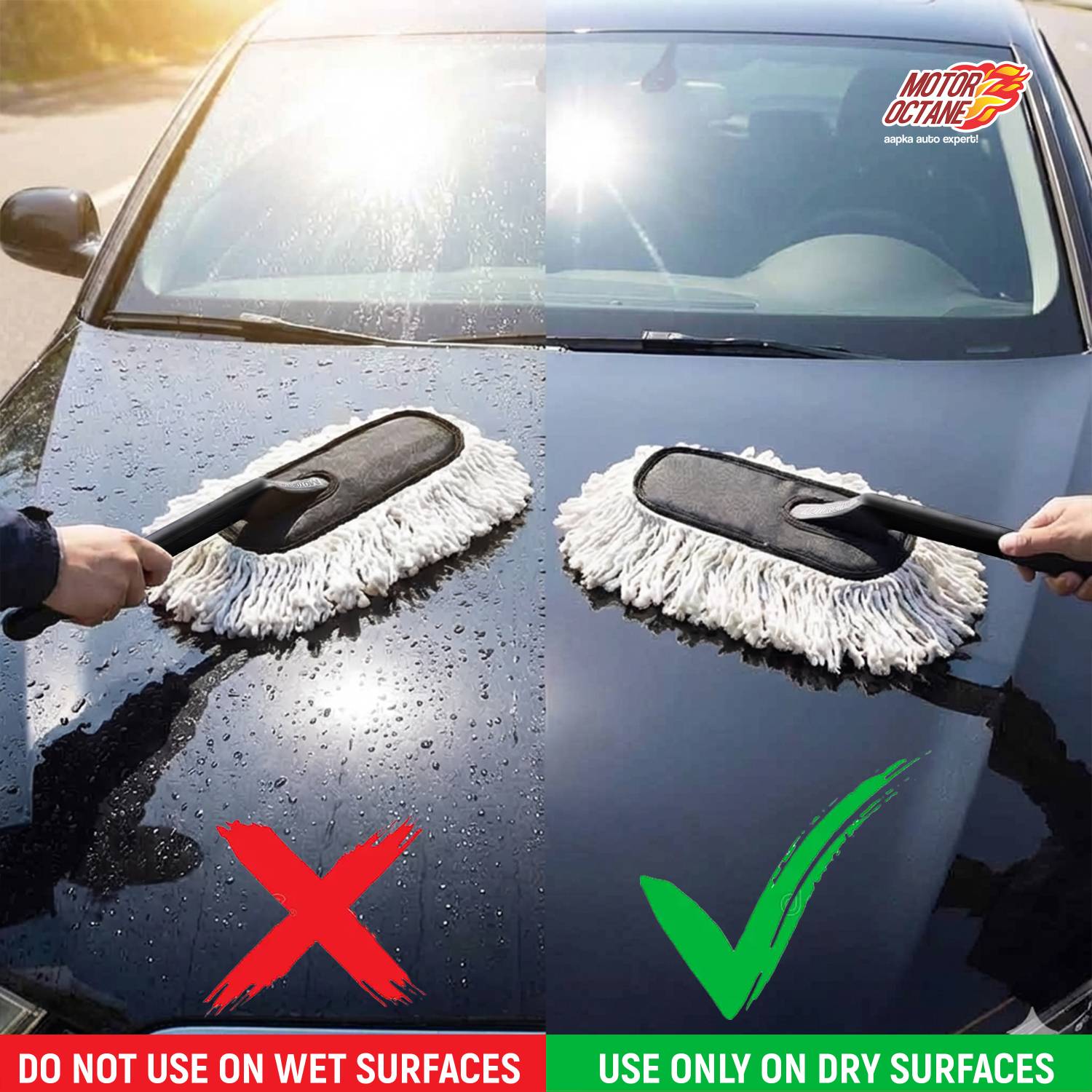 MOTOROCTANE Cotton Vehicle Washing Duster Pack of 1 - Image 4