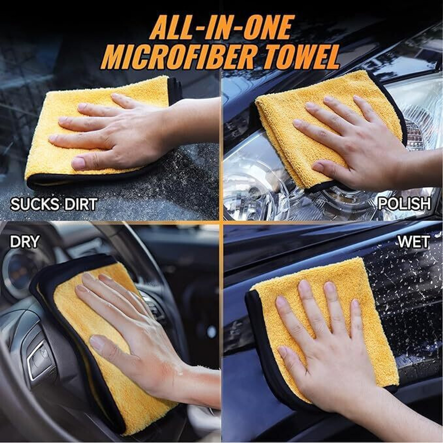 Image of Fezora Microfiber Vehicle Washing Cloth
