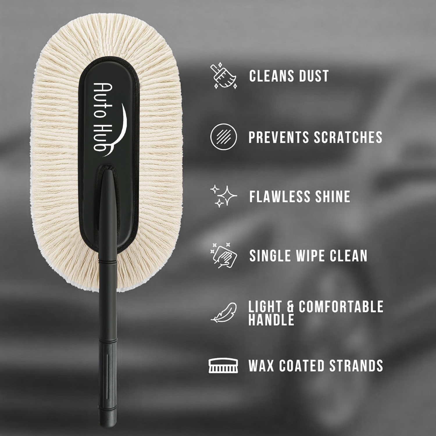 Image of Auto Hub Cotton Vehicle Washing Duster