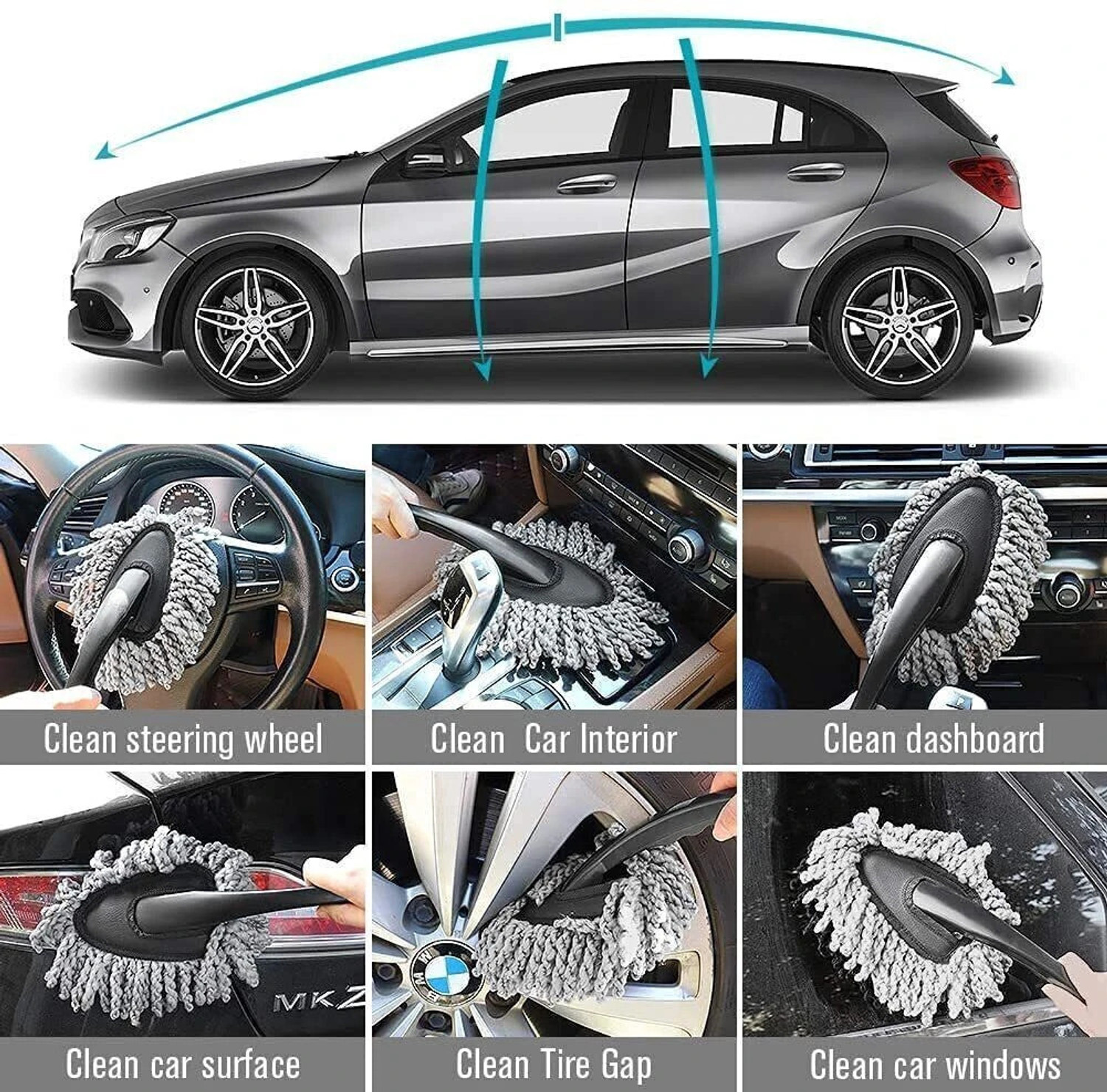 Image of DHARU Microfiber Vehicle Washing Duster