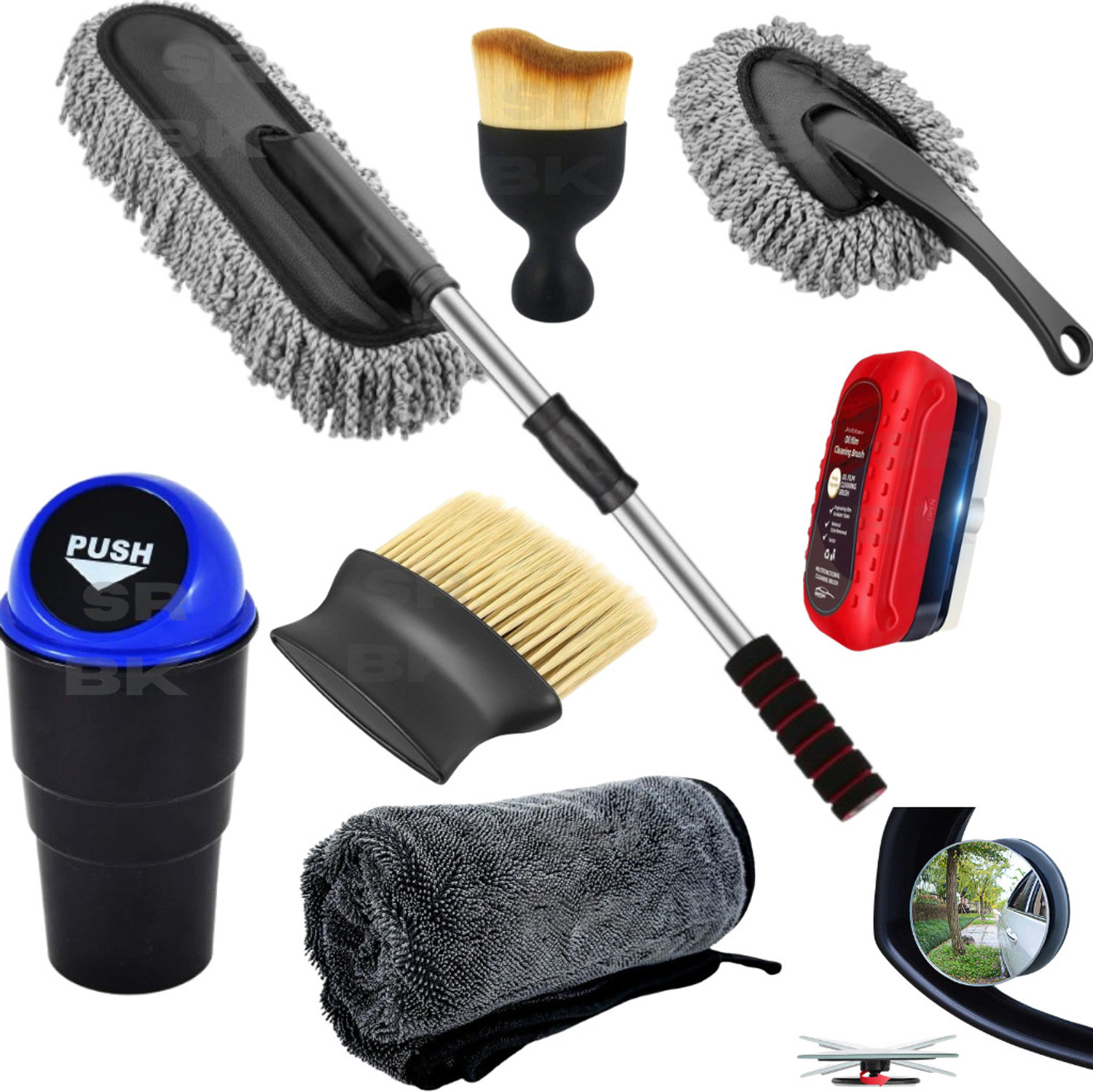 Image of SRBKfashion Stainless Steel, Plastic, Microfiber Vehicle Washing Duster