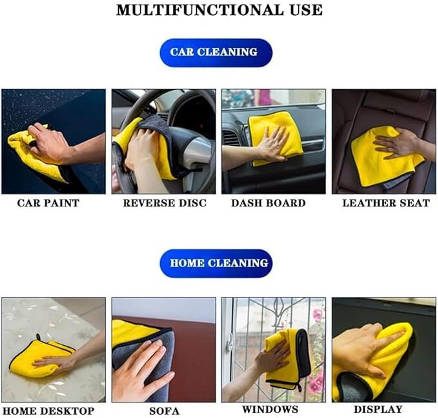 Image of namo creation Microfiber Vehicle Washing Cloth