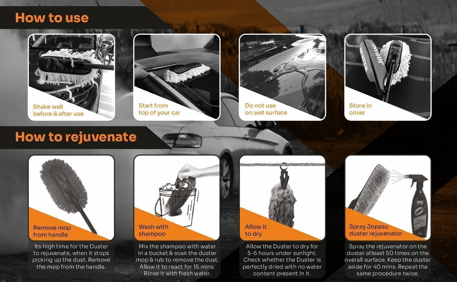 Image of jopasu Cotton Vehicle Washing Duster