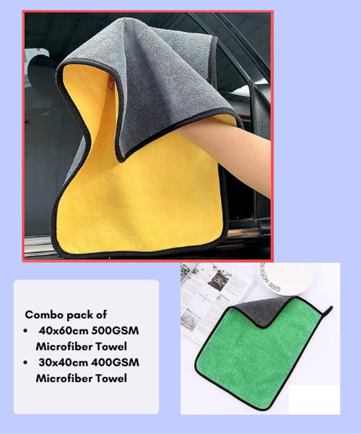 Image of namo creation Microfiber Vehicle Washing Cloth