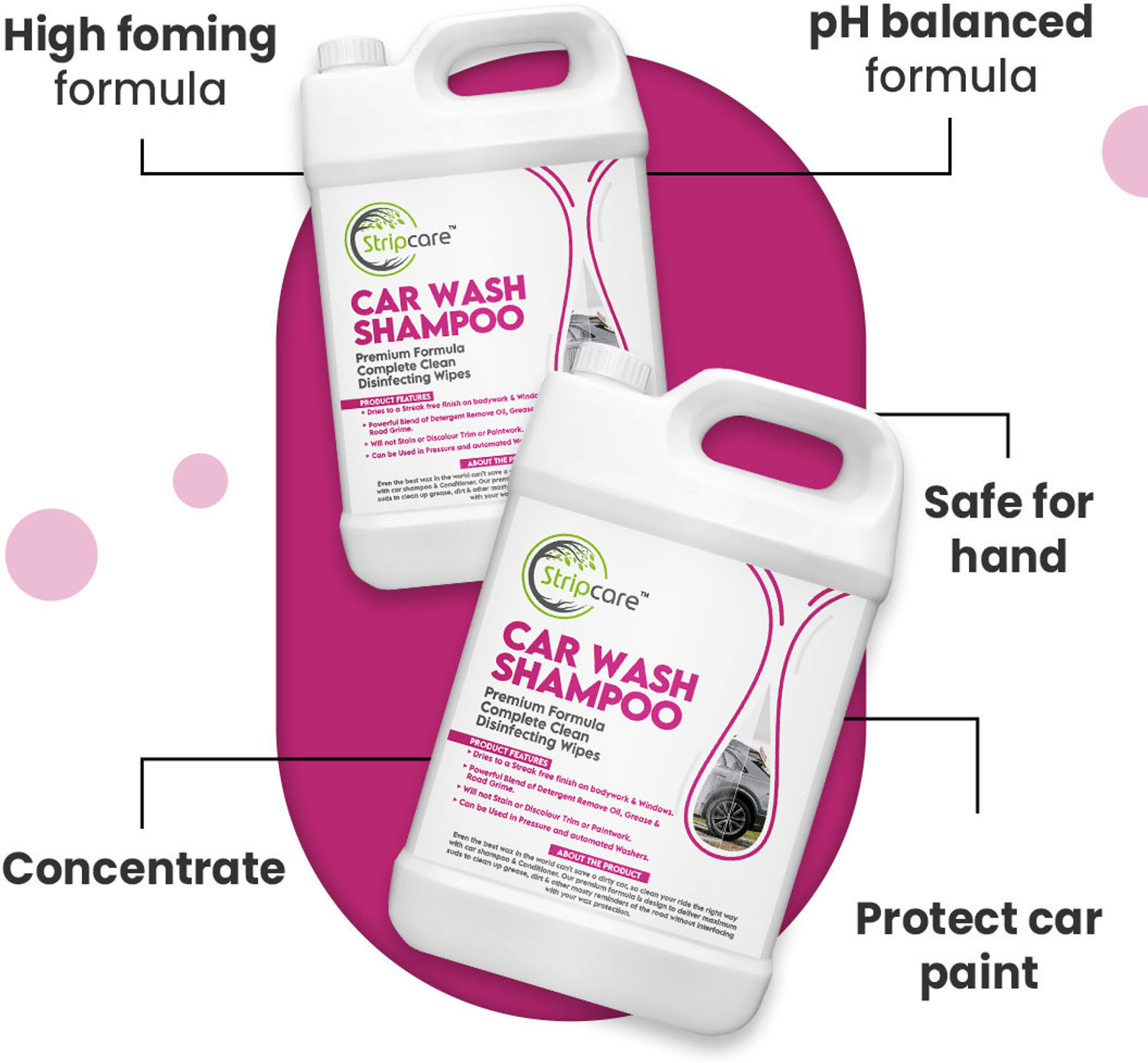 Image of Stripcare Power Shine Car Wash Shampoo Car Washing Liquid