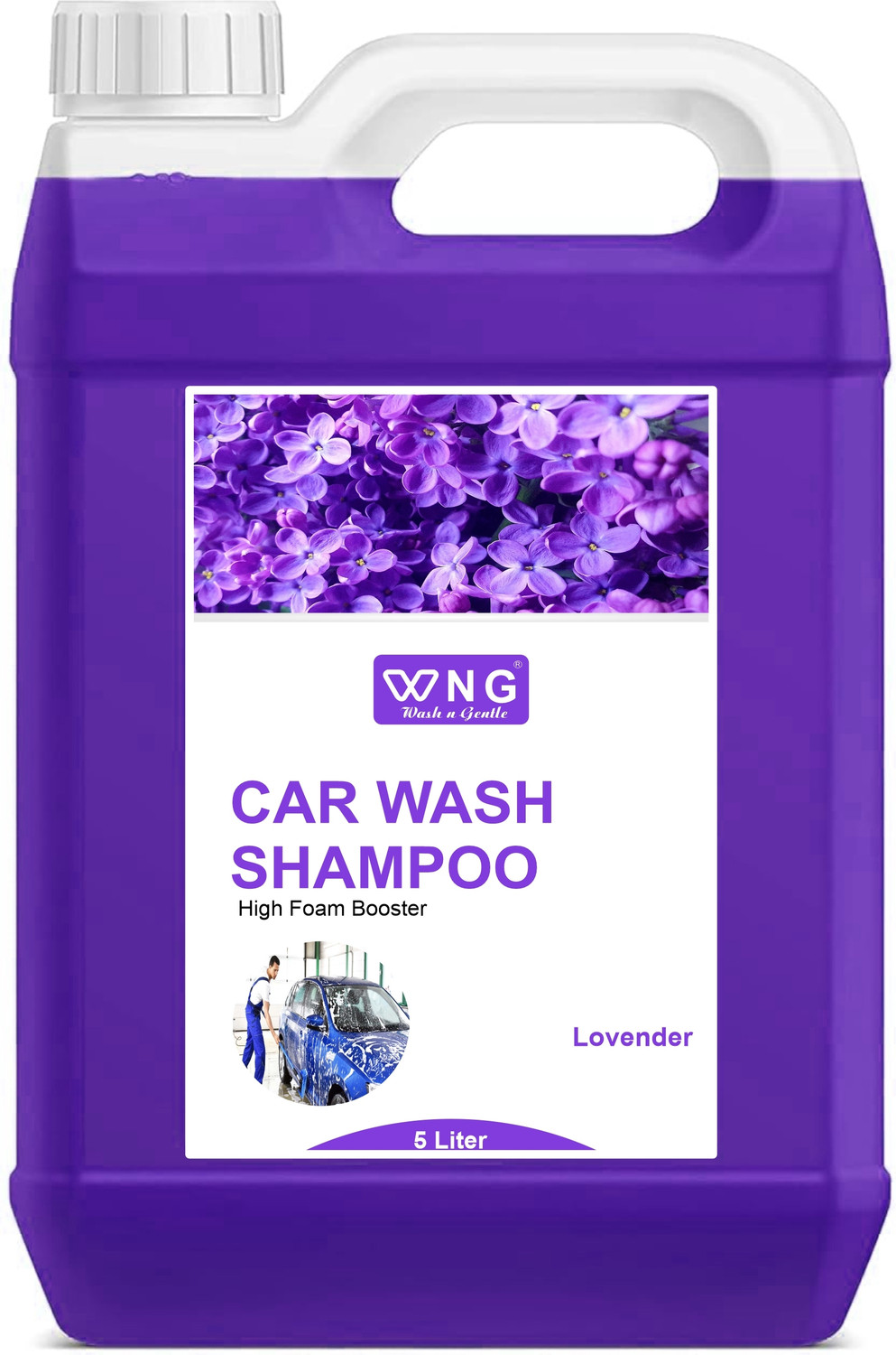 Image of WNG Heavy Foam Car Wash Shampoo | Safe on Paint & Gloss Finish Car Washing Liquid