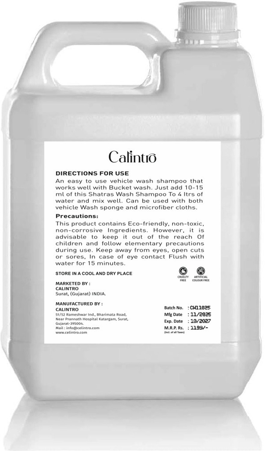 Image of Calintro Cleans and Shines Cars, Bikes, Motorbikes Extra Shine Shampoo Car Washing Liquid