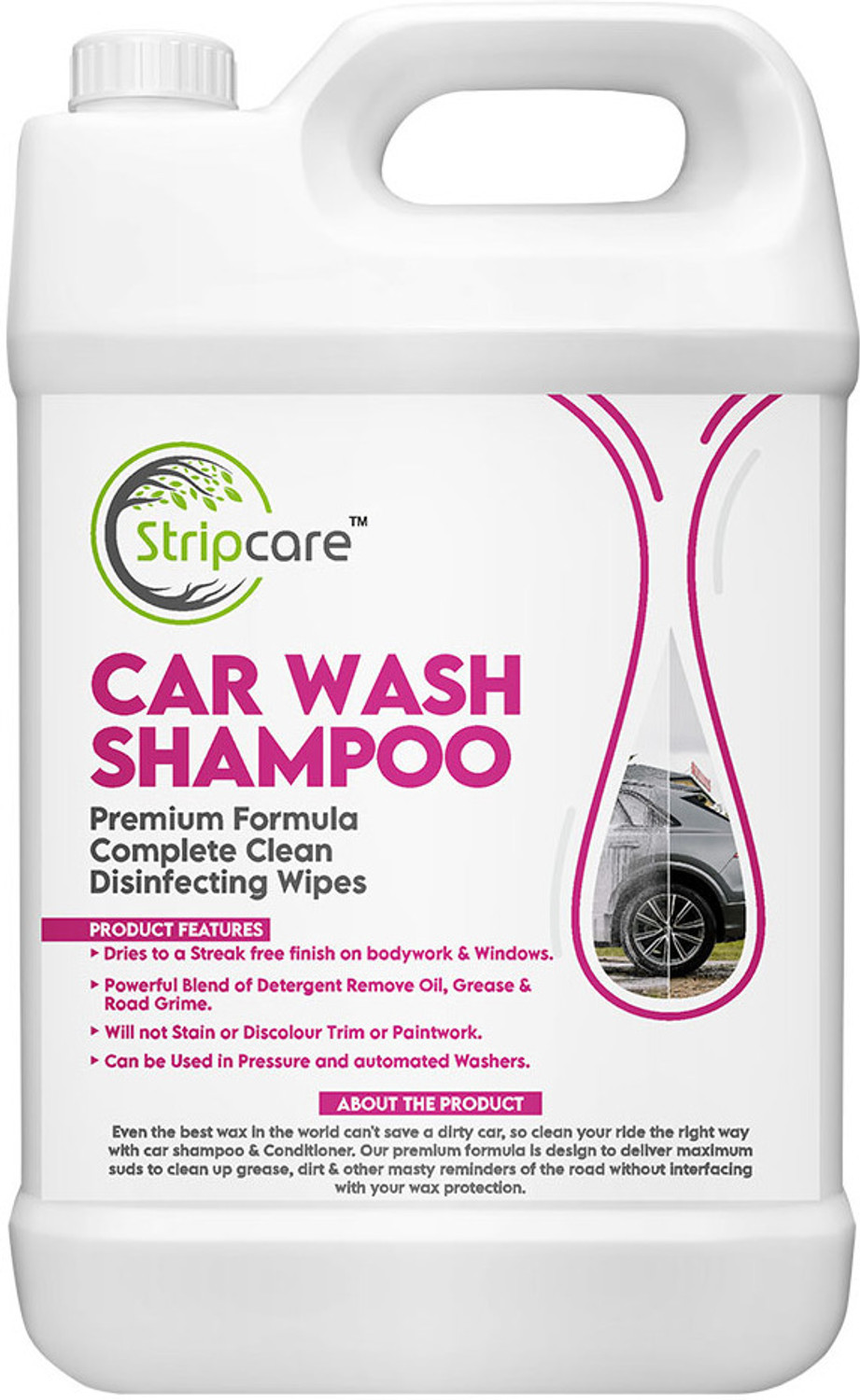 Image of Stripcare Power Shine Car Wash Shampoo Car Washing Liquid