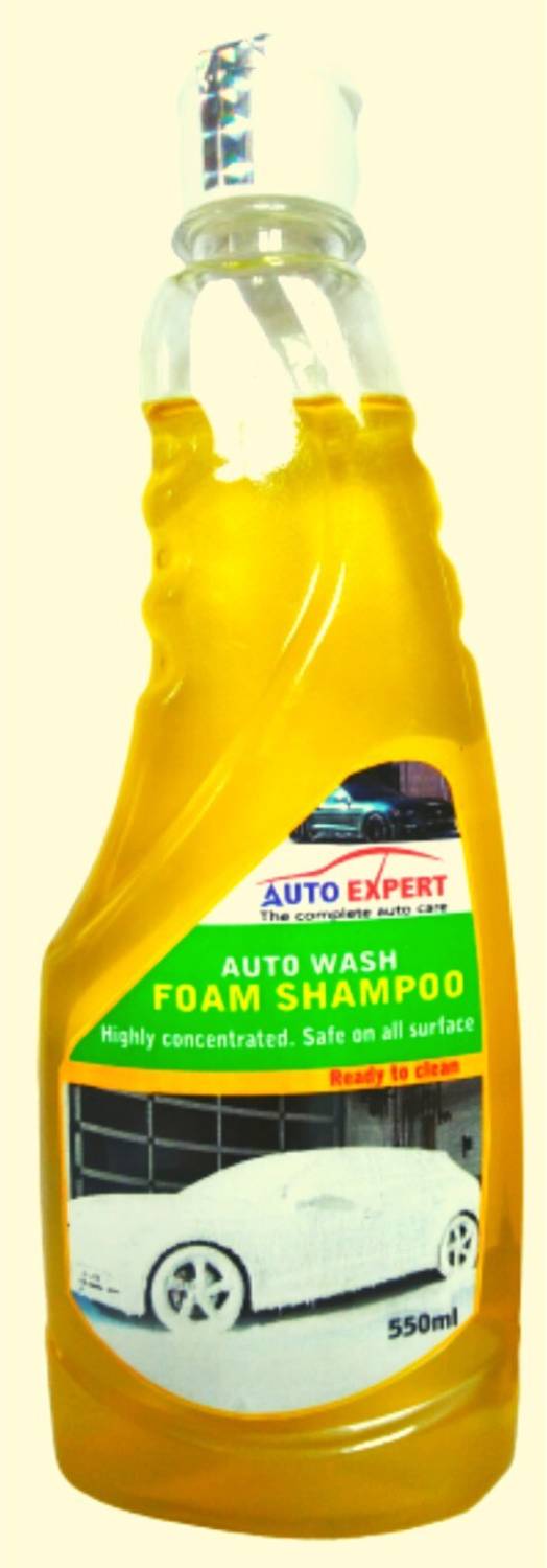Auto Expert Expert Foam Wash Car Shampoo pH Neutral Formula for Safe Spot Free Cleaning (1:9 Ratio) Thick Heavy Foam (550ML) Car Washing Liquid