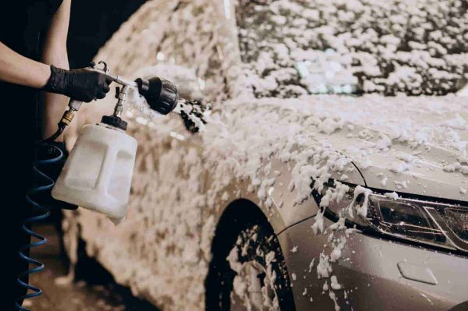 Image of mahiliquid Lavender Car Wash Shampoo | High Foam Cleaning & Glossy Shine Formula Car Washing Liquid