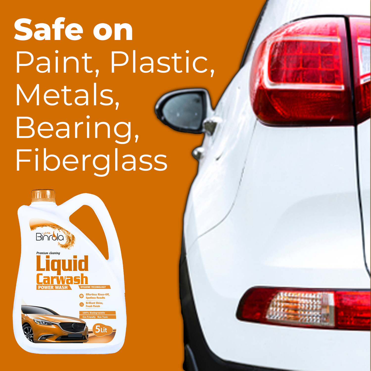 Image of Binrola for all car modal Car Washing Liquid
