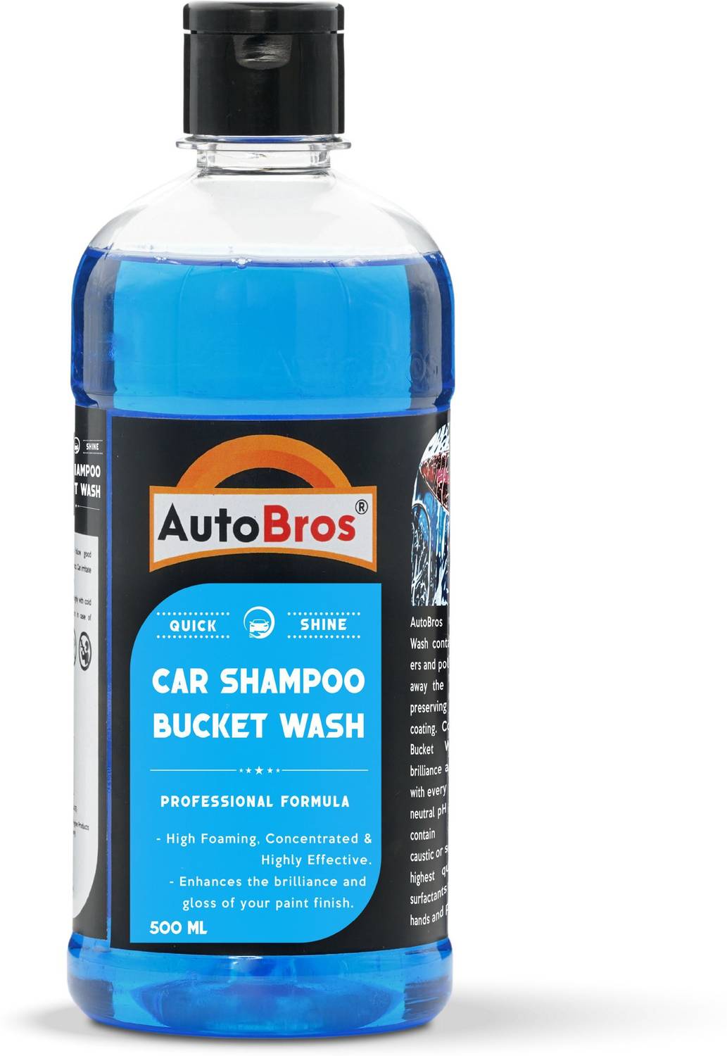 AutoBros Car Shampoo Bucket Wash - Concentrated, High Foaming, pH Balanced Advanced Shine Car Washing Liquid