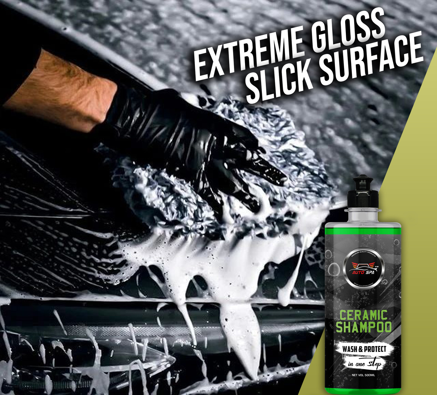 Image of auto spa Ceramic Coated Vehicle sio2 Ultra Mild Car Washing Liquid