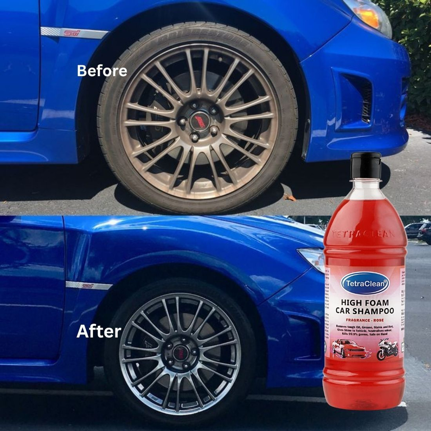 Image of TetraClean High Foam Car Shampoo Car Washing Liquid (1000 ml)