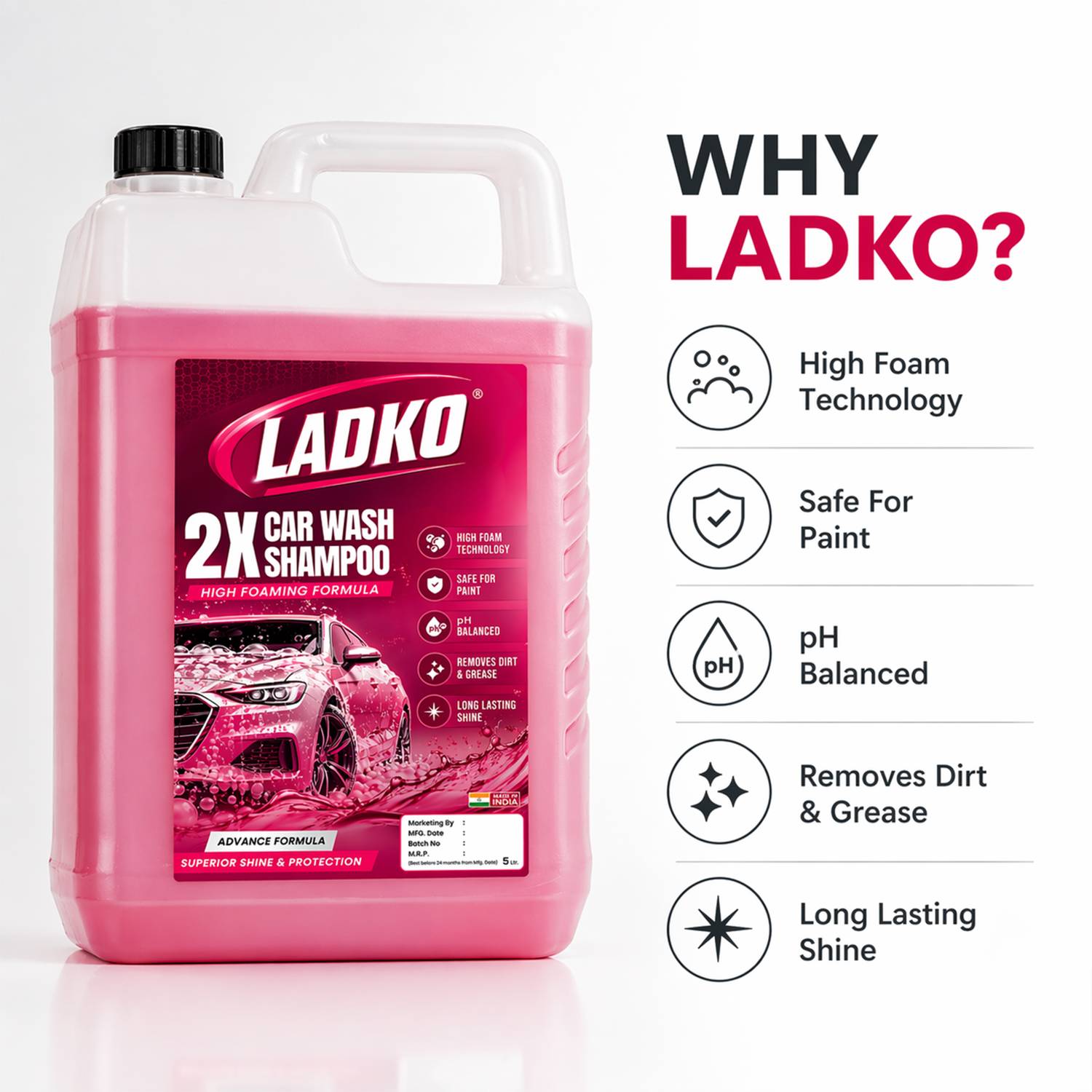 Ladko 2X Car Wash Shampoo - Image 4