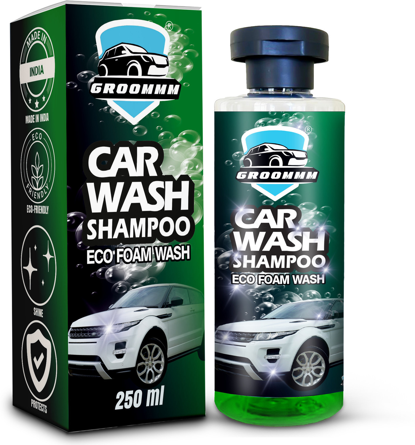 Image of Groommm Car Wash Foam Shampoo (250ML) - Highly Concentrated | Snow Foam Car Shampoo Car Washing Liquid