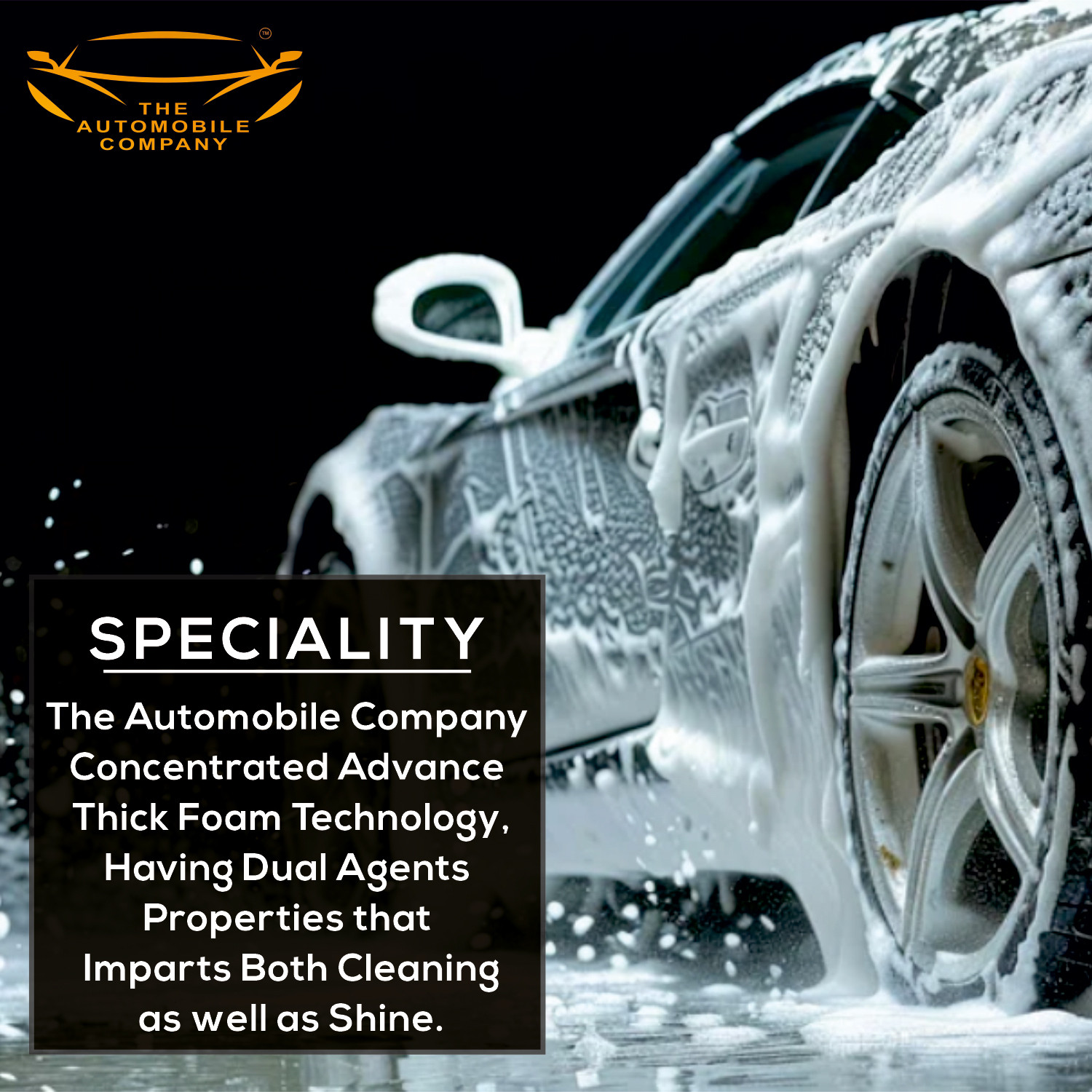 Image of THE AUTOMOBILE COMPANY Ceramic Car Shampoo 1 Litre Powerful Cleaning and Shine Protection for Cars Car Washing Liquid (1000 ml)