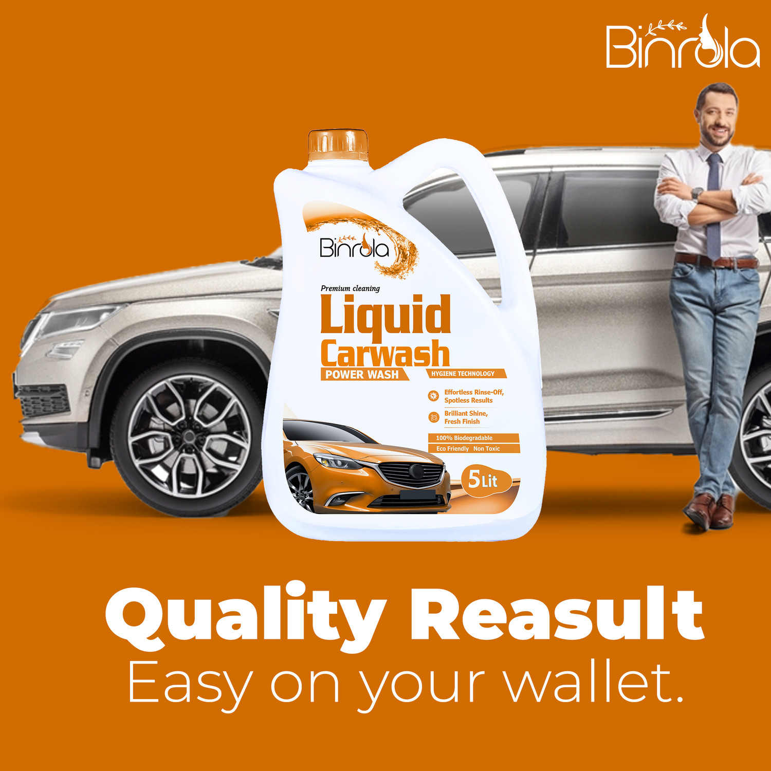 Image of Binrola for all car modal Car Washing Liquid