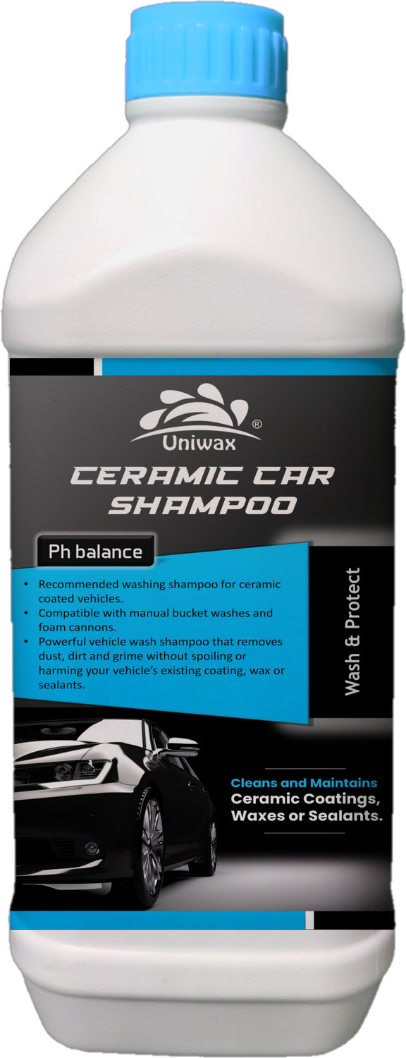 Image of uniwax Premium Ceramic Car Shampoo - Ultra Shine & Protection Car Washing Liquid (1000 ml)