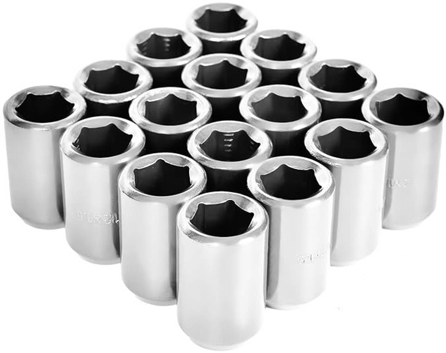 ALLEXTREME M12x1.5mm Wheel Nuts Open End Steel Aluminum with Key Lug Nut Set for Cars Wheel Studs