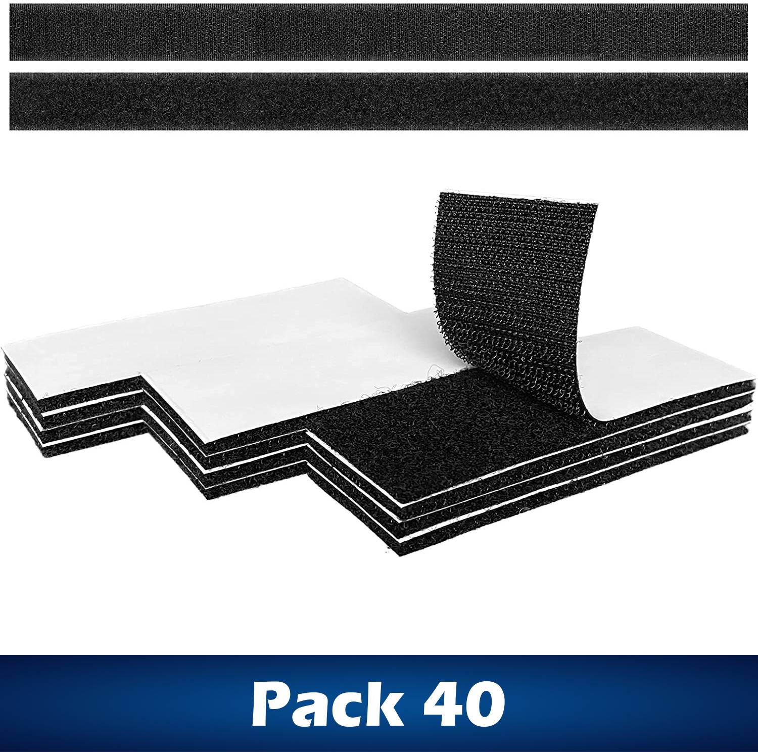 Wild Accessories Adhesive Hook & Loop Strips, Sticky Back Fasteners for Mounting, Hanging Items. Stick-on Velcro