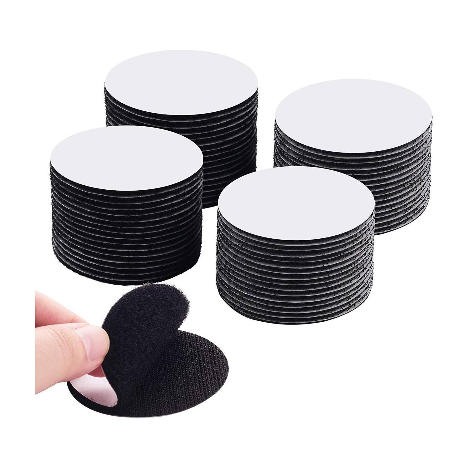 GOPINATH AUTOLINK Double Sided Hook Loop Dots Adhesive Sticky Back for Couch Cushions Carpet 10pc Stick-on Velcro
