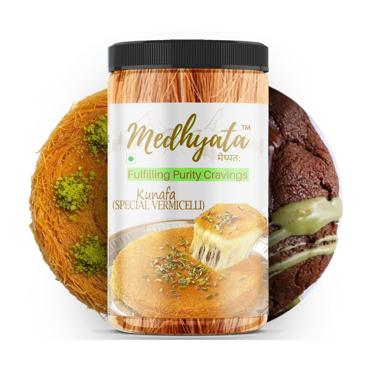 Image of Medhyata Kunafa Special Arabic Dish Sweet Dish Maker Vermicelli 300 g