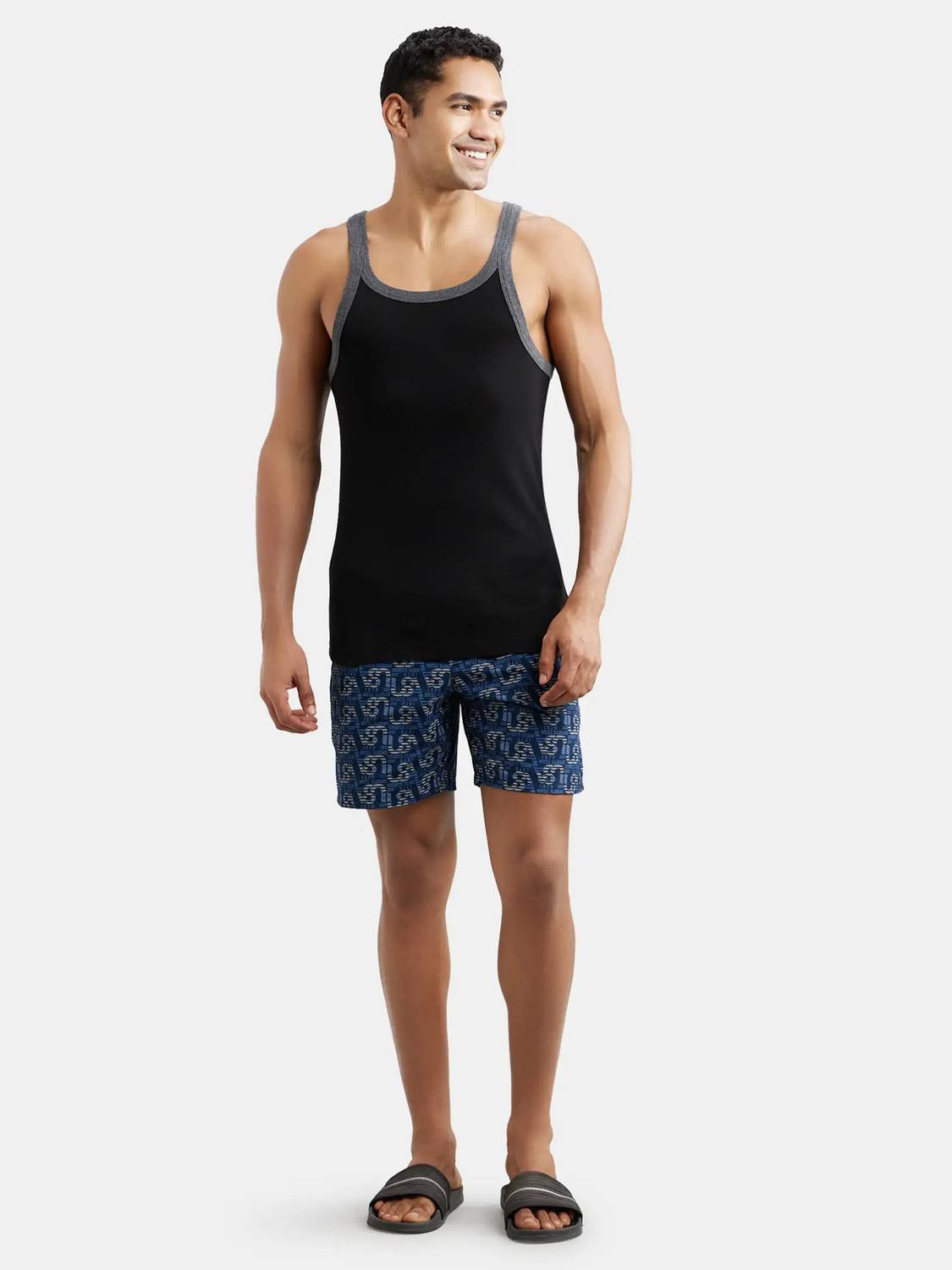 JOCKEY Men Vest - Buy Black & Horizon Blue JOCKEY Men Vest Online
