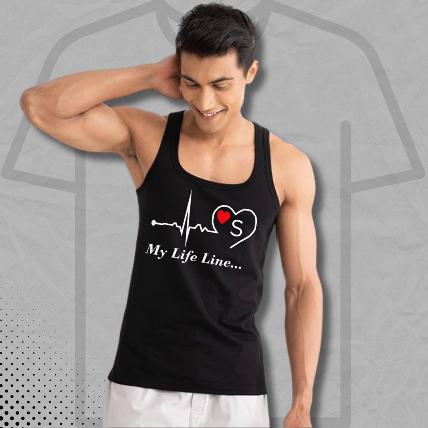 WHITEH Men Vest