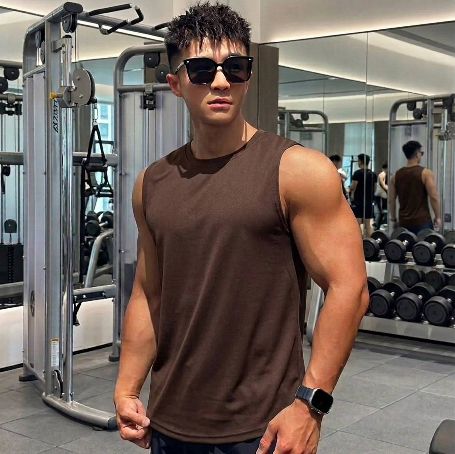 Moddrem Men Gym Polycotton Sando Vest (Pack of 1) - Image 4