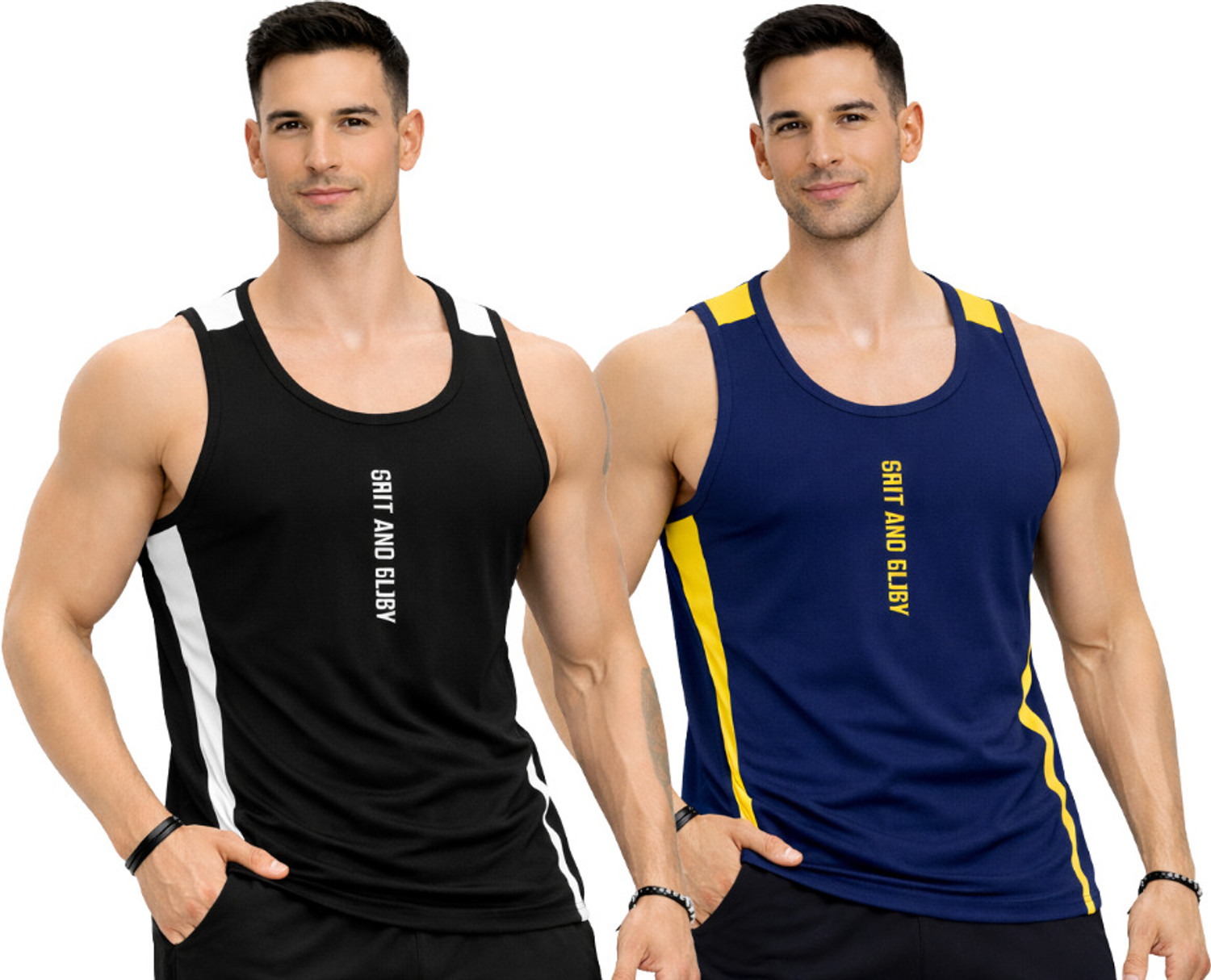 Image of RMLKN Typography Men Round Neck Multicolor T-Shirt