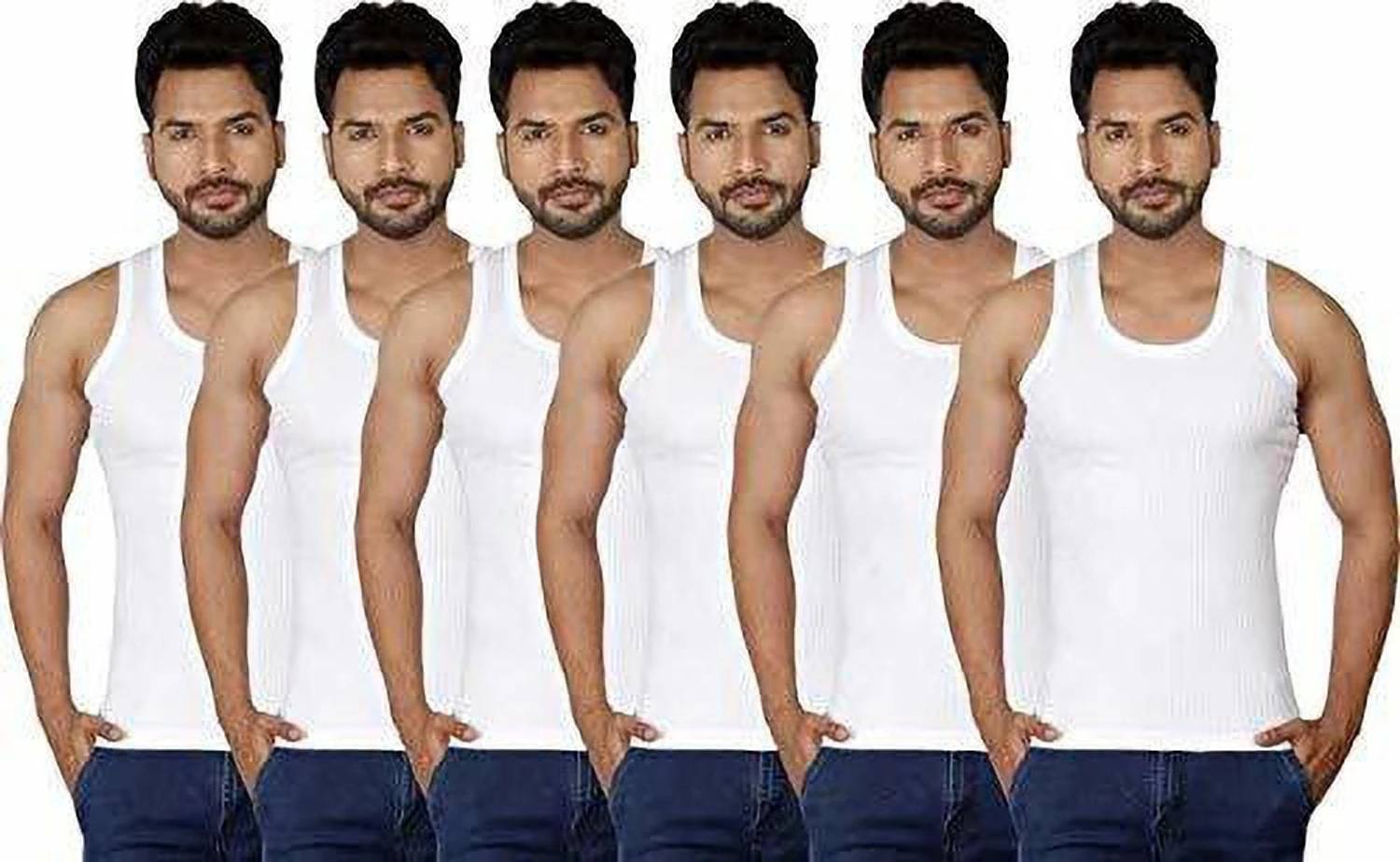 AMUL COMFY Pack of 6 Men Vest