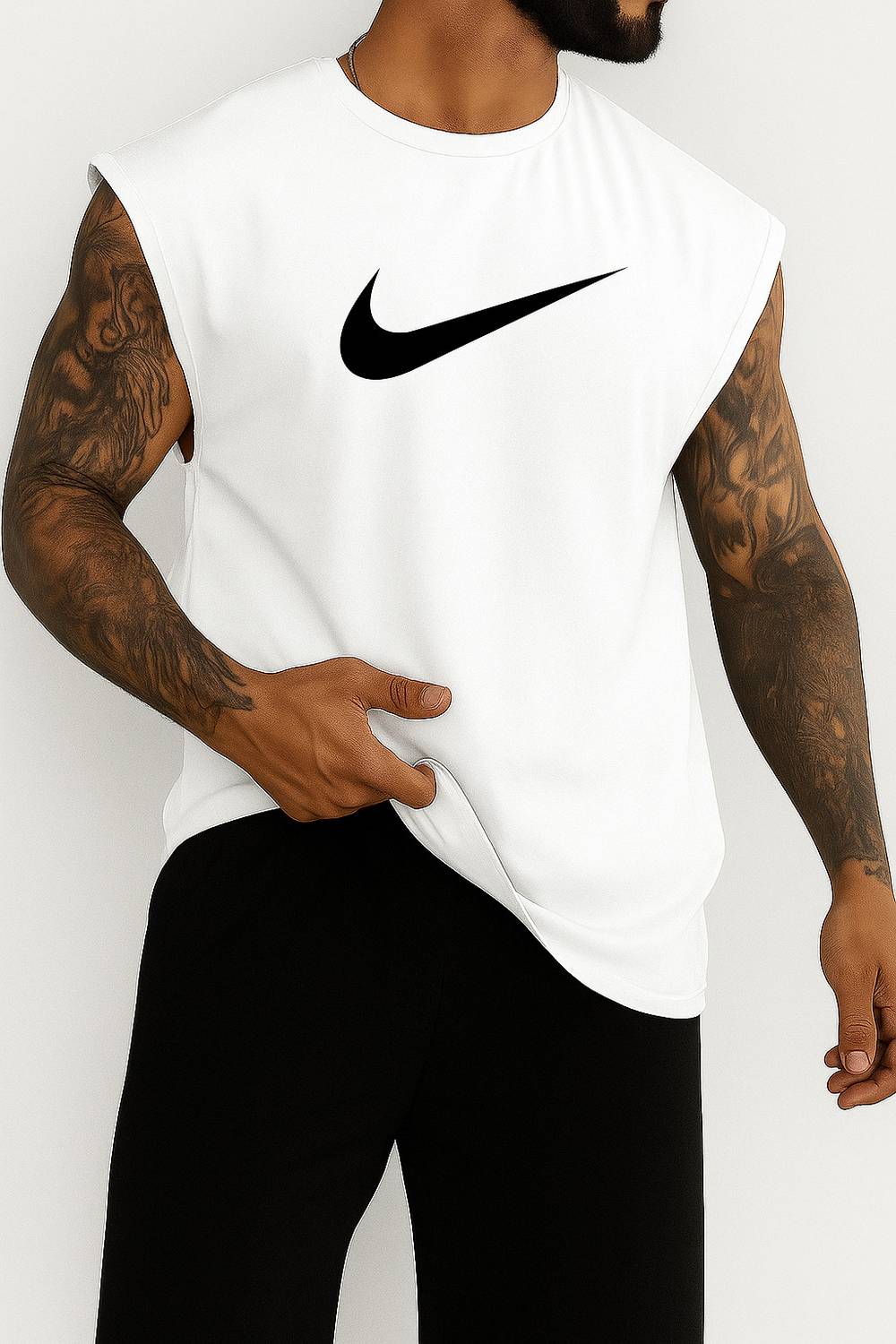 GATIMAN Men Vest White - Image 2