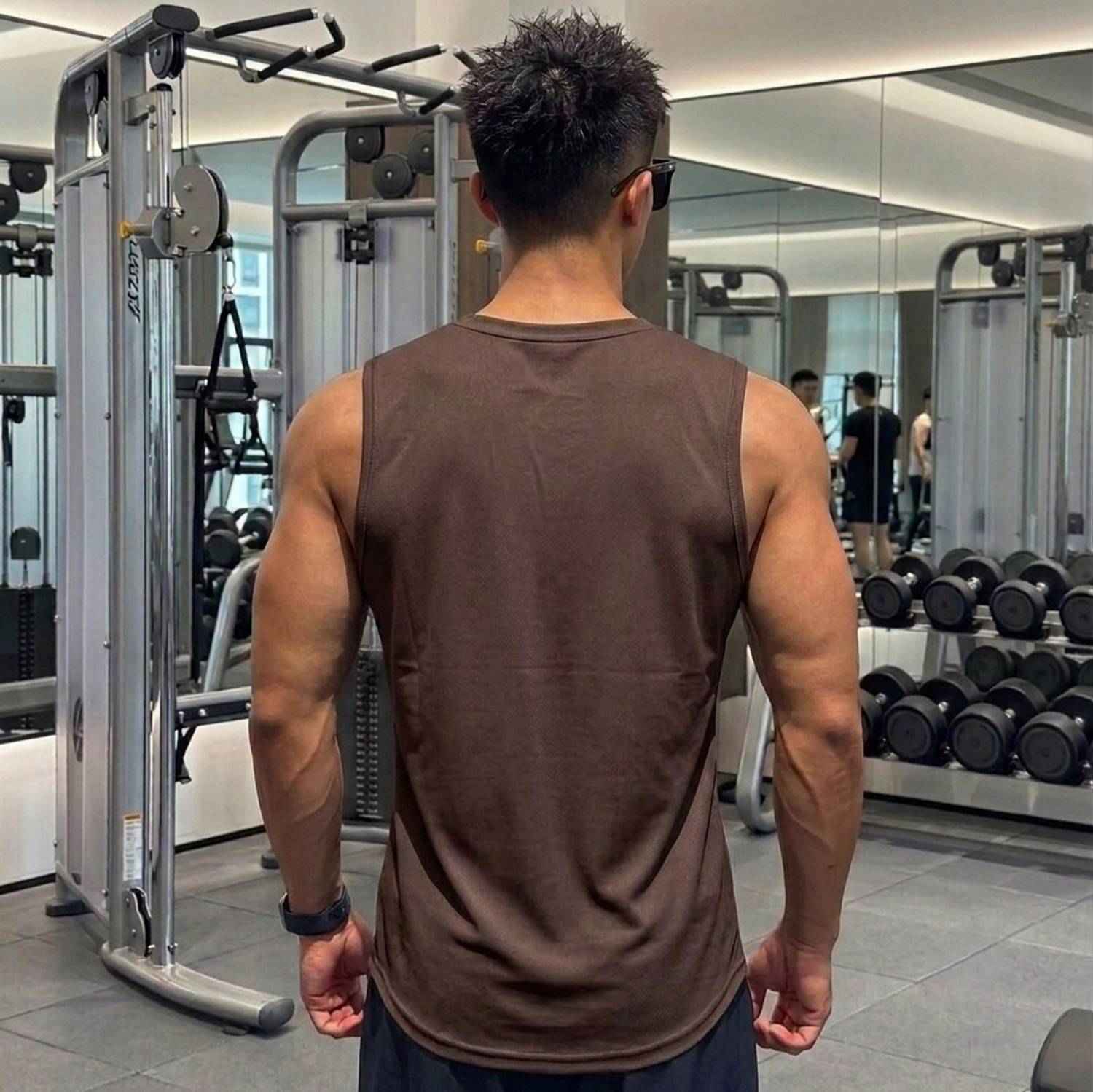 Moddrem Men Gym Polycotton Sando Vest (Pack of 1) - Image 2