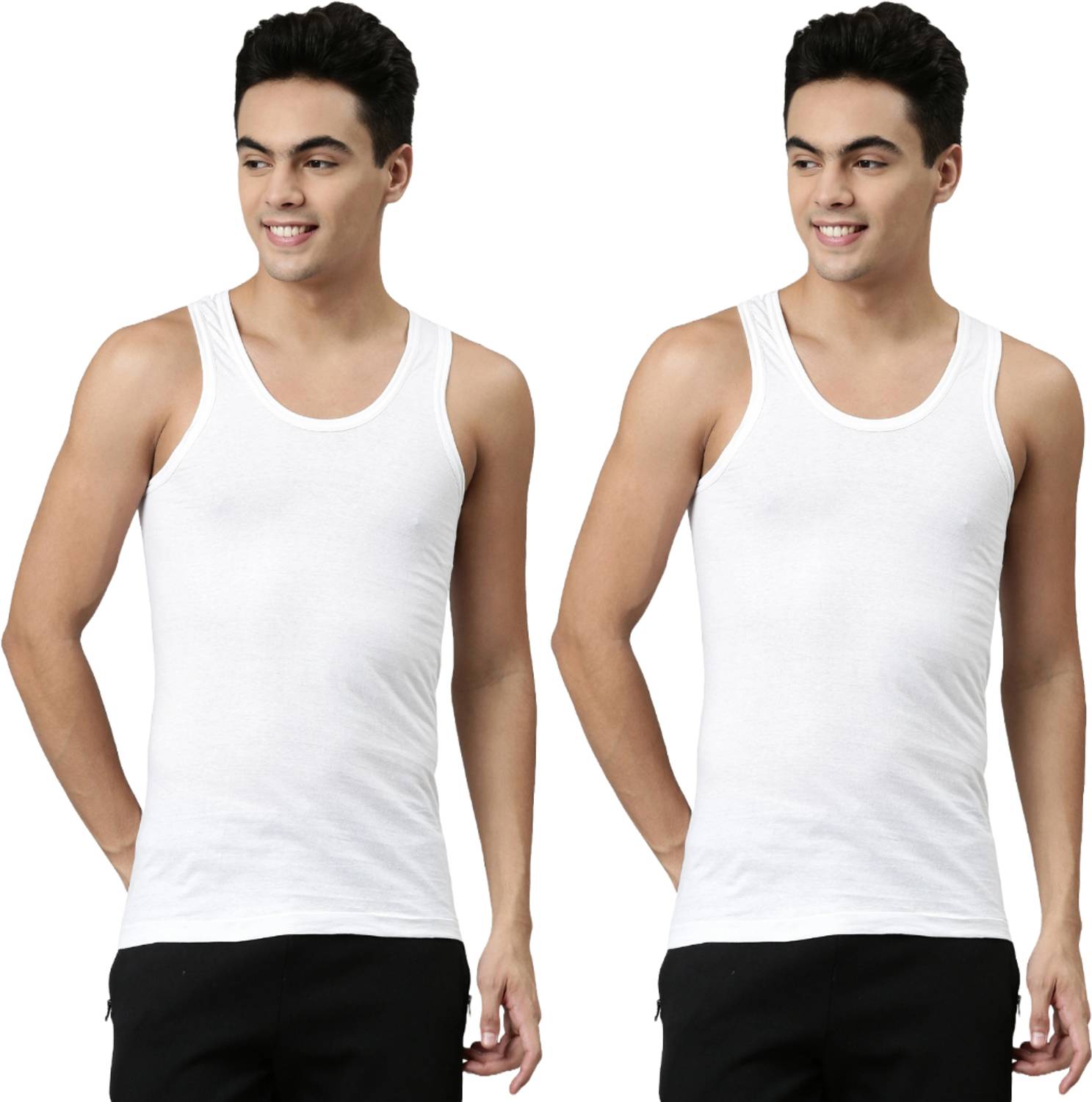 Dixcy Scott Josh Pack of 2 100% Breathable Cotton Men Vest
