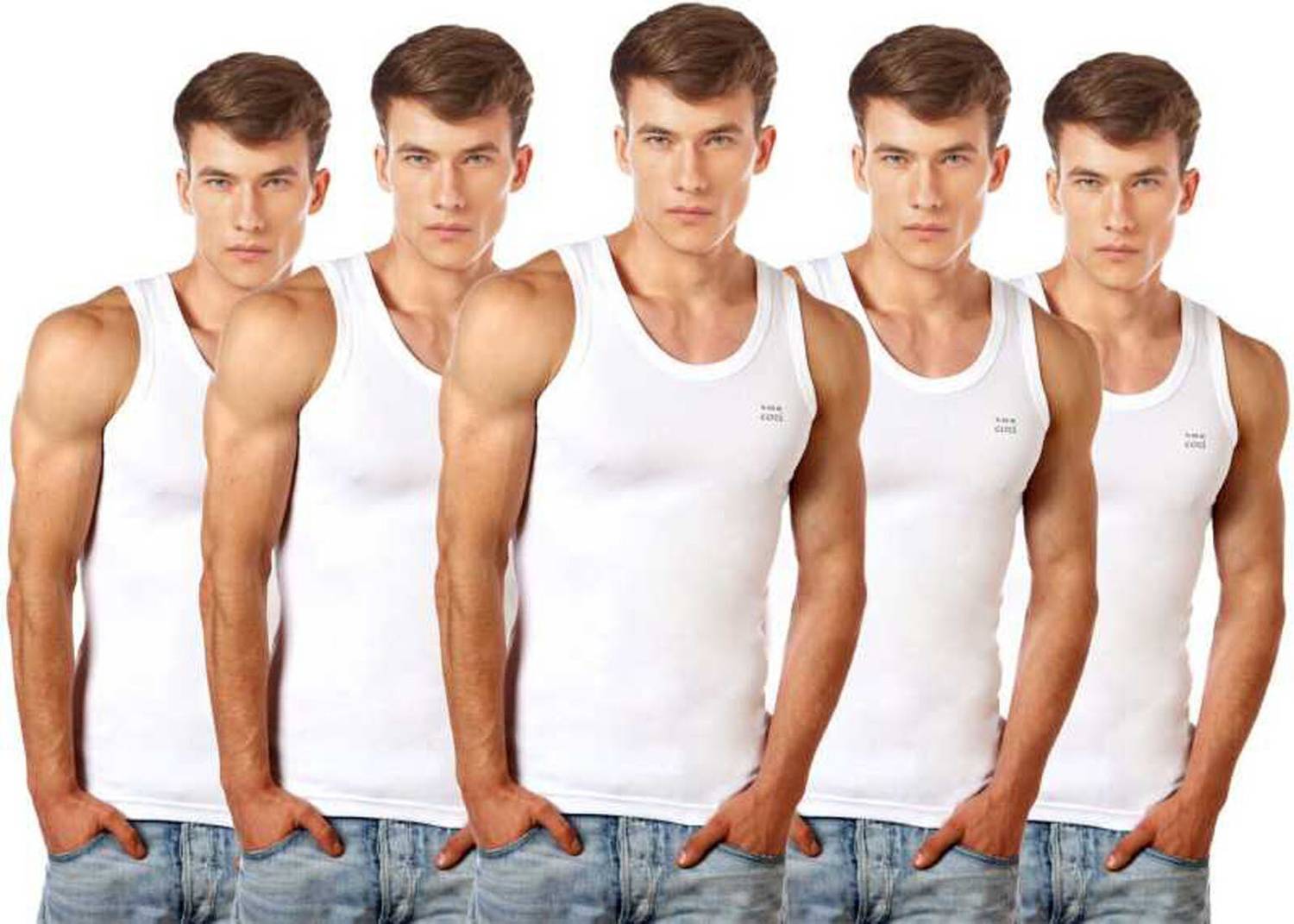 LUX cozi Pack of 5 Men Vest
