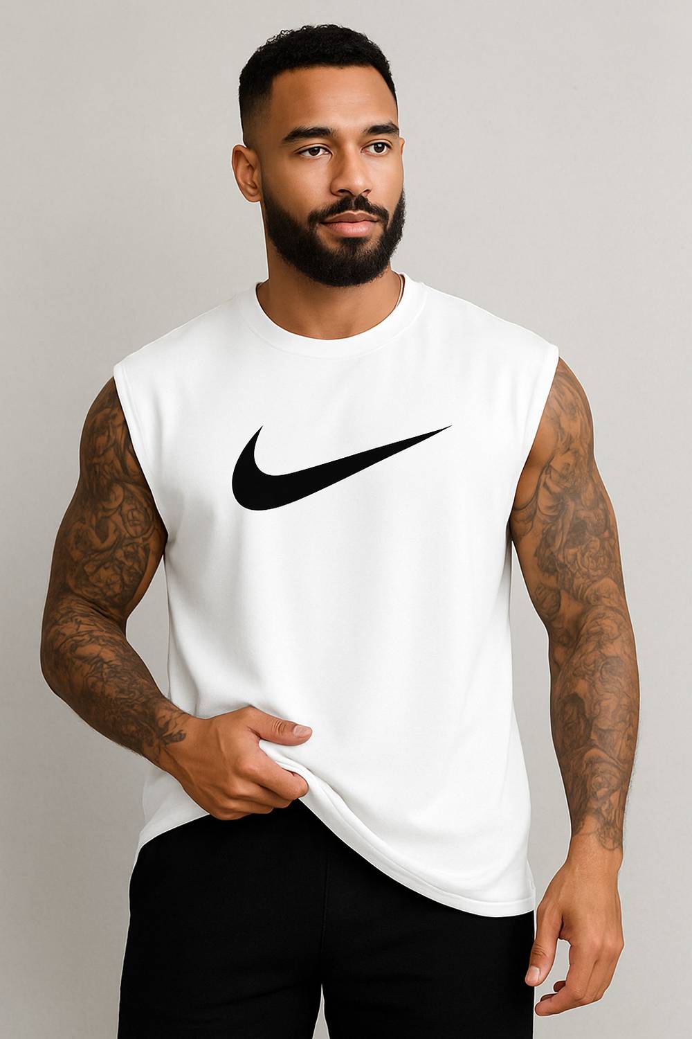 GATIMAN Men Vest White - Image 1